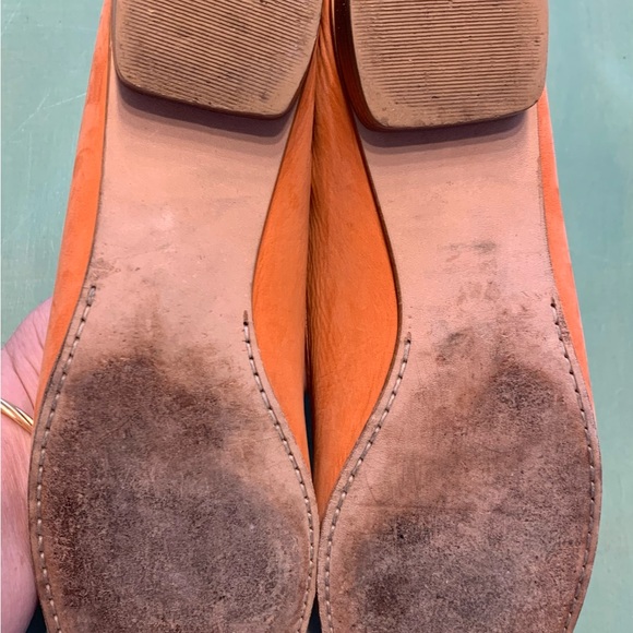 Stuart Weitzman - US 10 terricotta loafers gold and amber buckles - Picture 2 of 8